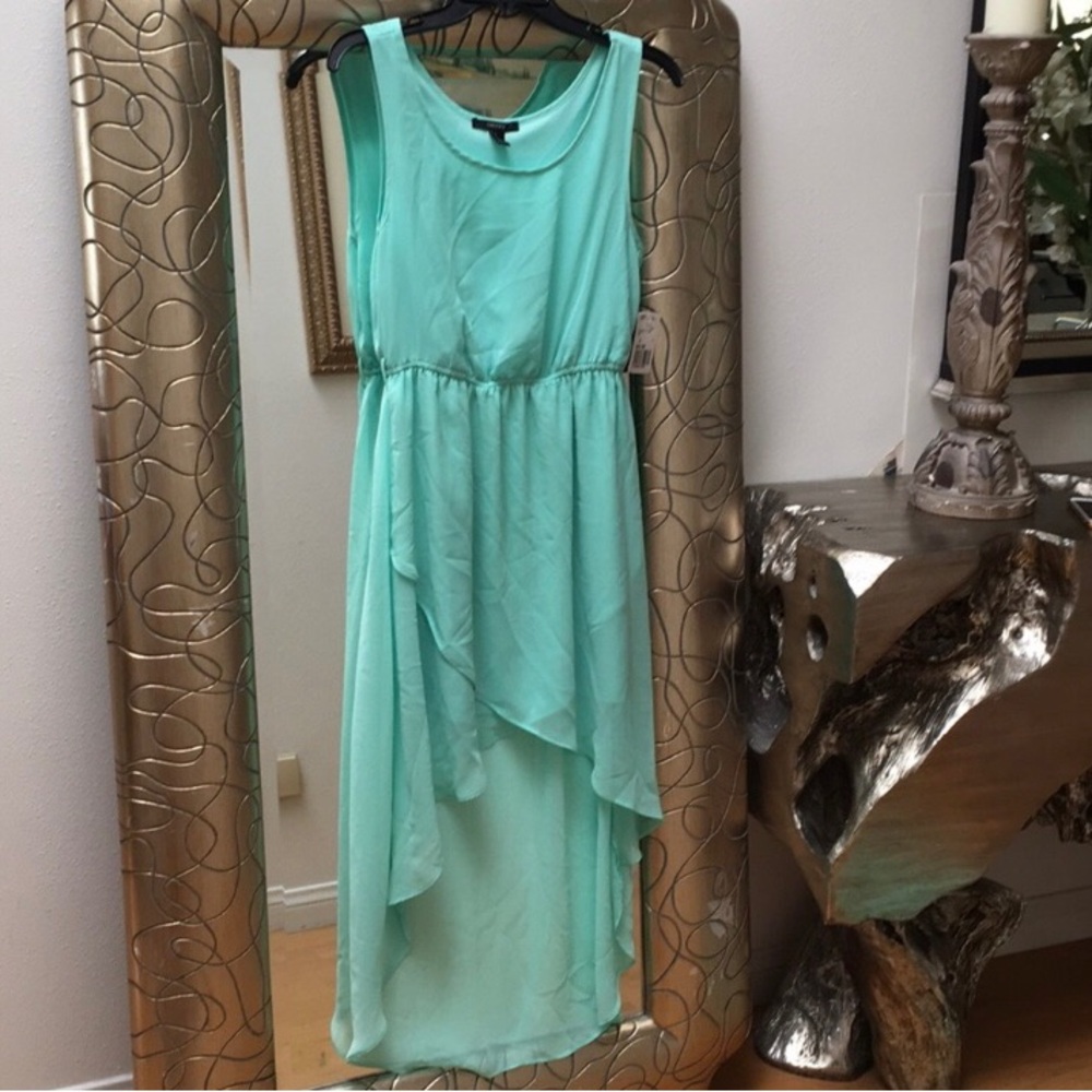 Forever 21 High-Low Sundress Scoop Neck Sleeveless Size Small 👗 Mint Color